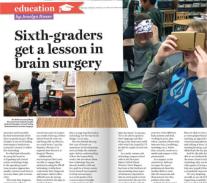 Sixth-graders get a lesson in brain surgery